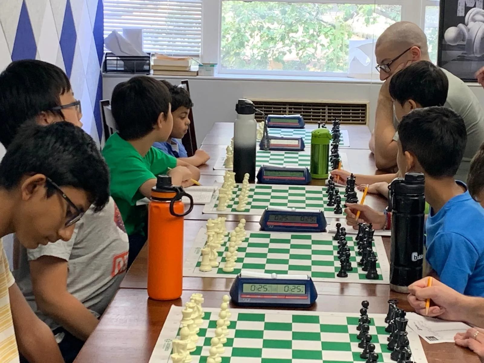 Chess training and analysis session at Chess Future Academy